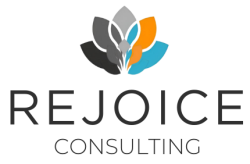 rejoice consulting logo black text